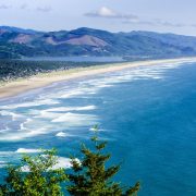 Sweeping views of Rockaway Beach, Oregon